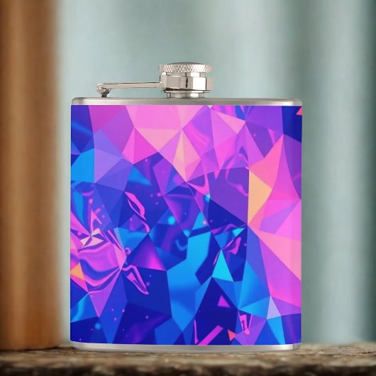 Leuke geometrische prisma heupfles