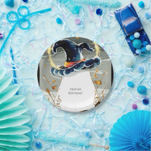 Leuke Gepersonaliseerd tovenaar Verjaardag Papieren Bordje (Feest)