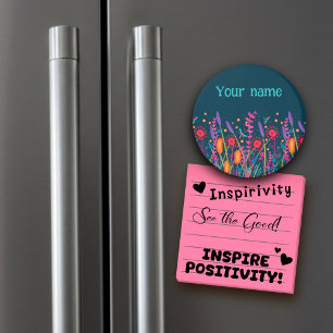 Leuke Gepersonaliseerd Wildflower Inspirivity Magneet
