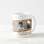 Leuke gepersonaliseerde 4-foto oude filmstrip Afst Koffiemok (Voorkant rechts)