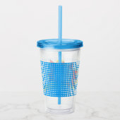 Leuke gepersonaliseerde aangepaste stripboek Pop A Acryl Drinkbeker (Rechts)