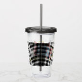 Leuke gepersonaliseerde aangepaste stripboek Pop A Acryl Drinkbeker (Rechts)
