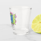 Leuke gepersonaliseerde aangepaste stripboek Pop A Shot Glas (Rechts)