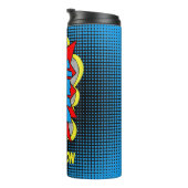 Leuke gepersonaliseerde aangepaste stripboek Pop A Thermosbeker (Geroteerd rechts)