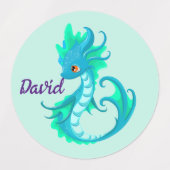 Leuke gepersonaliseerde baby Dragon Labels (Design 1)