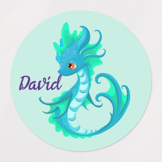 Leuke gepersonaliseerde baby Dragon Labels (Design 1)