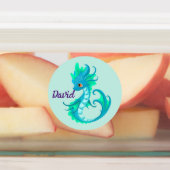 Leuke gepersonaliseerde baby Dragon Labels (Aangebracht)
