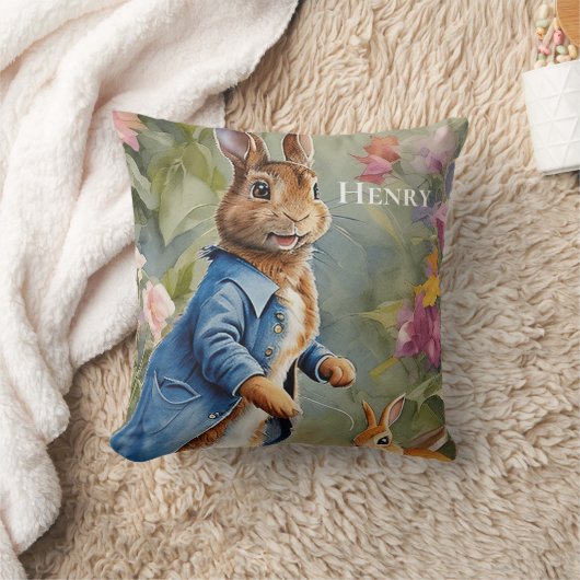Leuke gepersonaliseerde Beatrix Potter kwekerij Kussen (Deken)