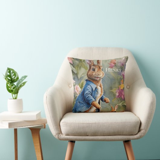Leuke gepersonaliseerde Beatrix Potter kwekerij Kussen (Stoel)