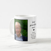 Leuke gepersonaliseerde beste opa ooit foto koffiemok (Voorkant links)