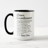 Leuke gepersonaliseerde chaoscoördinator waarderin mok (Links)