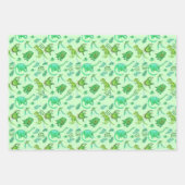 Leuke gepersonaliseerde dinosaurus cadeauverpakkin inpakpapier vel (Voorkant)