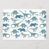 Leuke gepersonaliseerde dinosaurus notitiekaartje (Achterkant)