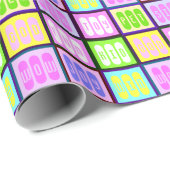 Leuke gepersonaliseerde drie-woorden, Kinder naam  Cadeaupapier (Rol Hoek)