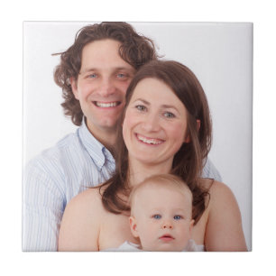 Leuke gepersonaliseerde familie foto tegeltje