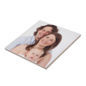 Leuke gepersonaliseerde familie foto tegeltje (Zijkant)