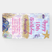 Leuke gepersonaliseerde gelukkige verjaardagsbanne spandoek (Horizontaal)