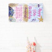 Leuke gepersonaliseerde gelukkige verjaardagsbanne spandoek (Insitu)