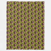 Leuke gepersonaliseerde gezichts foto fleece deken (Voorkant)