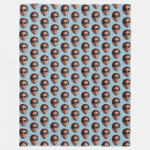 Leuke gepersonaliseerde gezichts foto fleece deken (Voorkant)