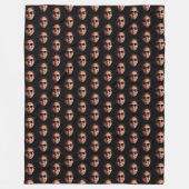 Leuke gepersonaliseerde gezichts foto fleece deken (Voorkant)