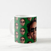 Leuke gepersonaliseerde gezichts foto koffiemok (Voorkant links)