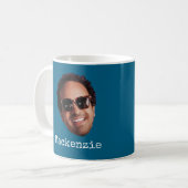 Leuke Gepersonaliseerde Gezichtsfoto Koffiemok (Voorkant links)