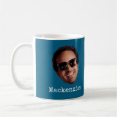 Leuke Gepersonaliseerde Gezichtsfoto Koffiemok (Links)
