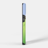 Leuke gepersonaliseerde golfer op golfbaan iPhone hoesje (Rechterkant)