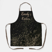 Leuke gepersonaliseerde gouden Confetti Schort (Voorkant)