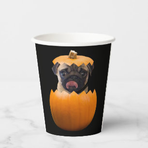 Leuke gepersonaliseerde Halloween pompoen puppy ho Papieren Bekers