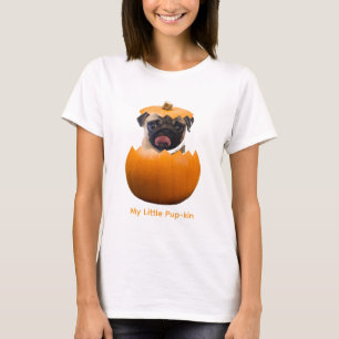 Leuke gepersonaliseerde Halloween pompoen puppy ho T-shirt