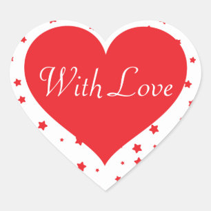 Leuke gepersonaliseerde harten met liefde Stickers