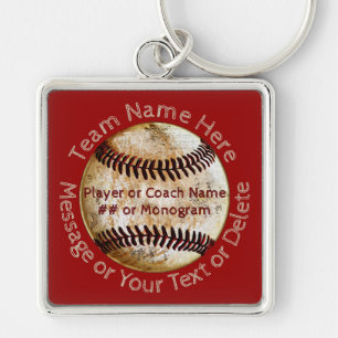Leuke gepersonaliseerde honkbalteamcadeaus, sleute sleutelhanger