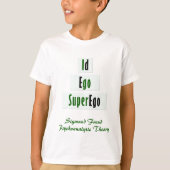Leuke Gepersonaliseerde ID, Ego en Superego Groen, T-shirt (Voorkant)