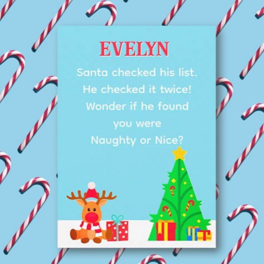 Leuke gepersonaliseerde Kerstman lijst Kerstkaart Kaart