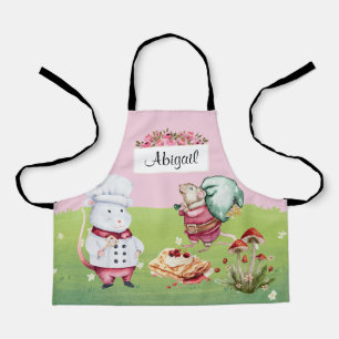Leuke gepersonaliseerde kinder apron met naam schort