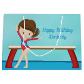 Leuke gepersonaliseerde Kinder gymnastiek meisjes  Groot Cadeauzakje (Voorkant)