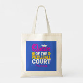Leuke gepersonaliseerde koningin van het Picklebal Tote Bag (Achterkant)