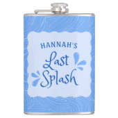 Leuke gepersonaliseerde "laatste duik" vrijgezelle heupfles (Voorkant)