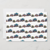 Leuke gepersonaliseerde monster truck kinderen ver kaart (Achterkant)