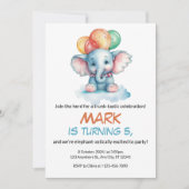 Leuke gepersonaliseerde Safari verjaardagsuitnodig Kaart (Voorkant)