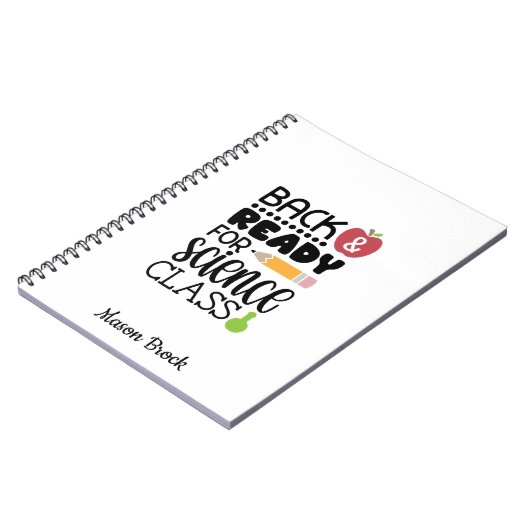 Leuke gepersonaliseerde school cadeau Notitieboek (Linkerzijde)