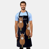 Leuke gepersonaliseerde Schotse Highland Koe Schort (Gedragen)