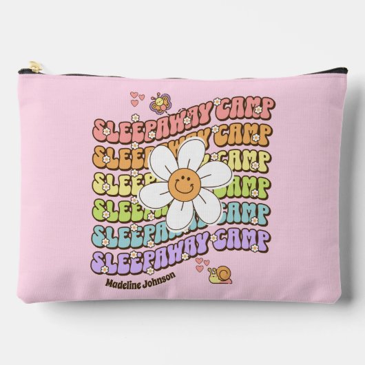Leuke gepersonaliseerde slaap-away zomer kamp etui (Voorkant)