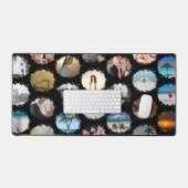 Leuke gepersonaliseerde trouwfoto-collage van 24 f bureaumat (Keyboard & Muis)