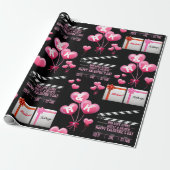 Leuke gepersonaliseerde Valentijnsdag Cadeaupapier (Uitgerold)