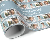 Leuke gepersonaliseerde verjaardag 12-foto film ne cadeaupapier (Rol Hoek)