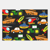 Leuke gepersonaliseerde vervoerswijzen inpakpapier vel (Voorkant 2)