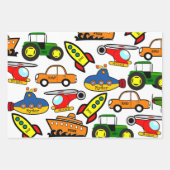 Leuke gepersonaliseerde vervoerswijzen inpakpapier vel (Voorkant)